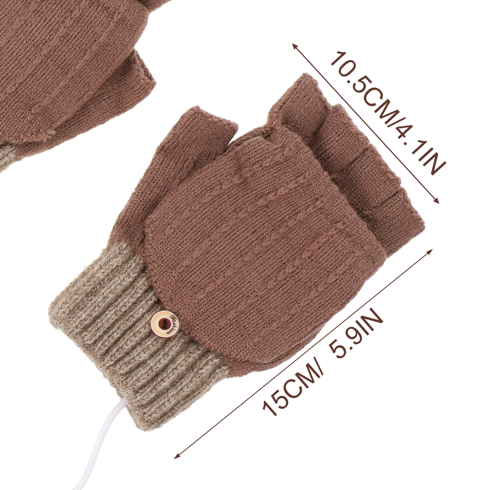 1Pair Heated Winter Gloves Ele - Heated Gloves Electric 评论和价格
