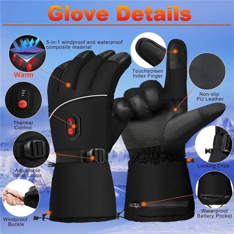 A07T-Electric Heated Gloves Ha - Heated Gloves Electric 评论和价格