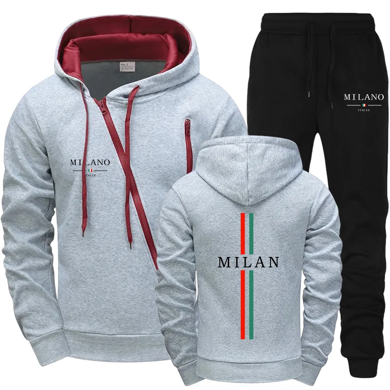 Men Tracksuit Sets Fashion Cas - Winter Clothing Pk 评论和价格