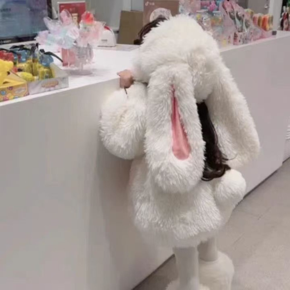 Winter Cartoon Girl Fluffy Swe - Winter Clothing Gift Ideas 评论和价格